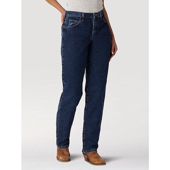 Vintage Wrangler Relaxed Misses Fit High -Rise Structured‎ Jeans 16 Long NWT - Picture 1 of 13